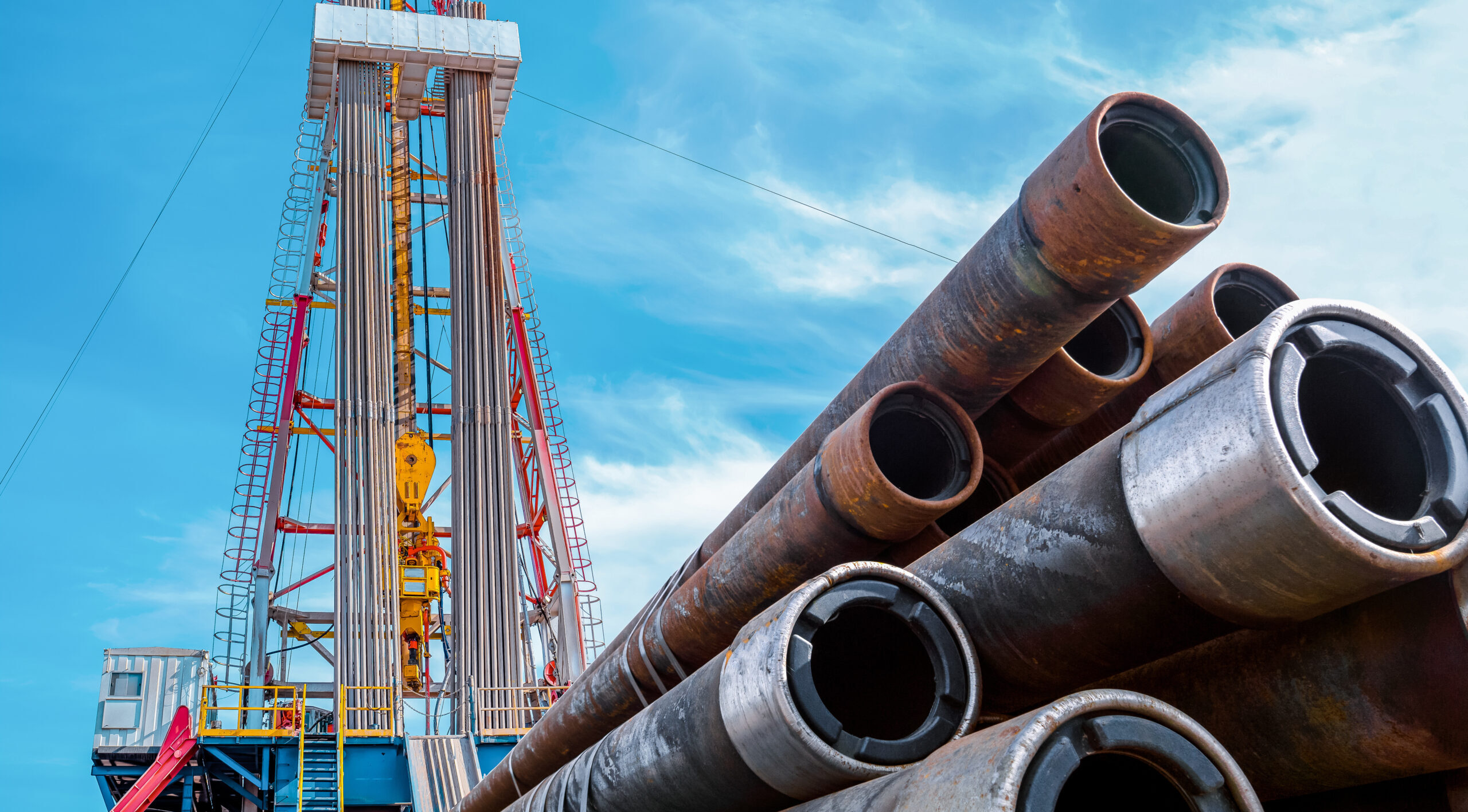 Drilling rig and drill pipe on location — frequently asked questions about downhole tool insurance and underground equipment coverage